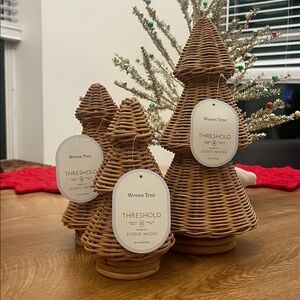 Threshold Wicker Holiday Tree Decor - Natural Brown